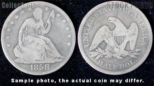 Liberty Seated No Motto Half Dollar 1839-1866 Variety 1
