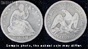 Liberty Seated No Motto Half Dollar 1839-1866 Variety 1