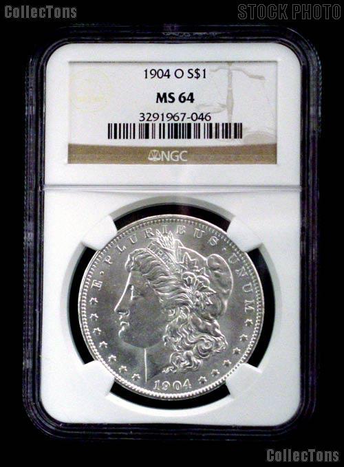 1904-O Morgan Silver Dollar in NGC MS 64