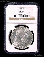 1887 Morgan Silver Dollar in NGC MS 64