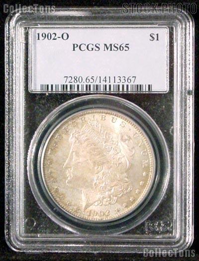 1902-O Morgan Silver Dollar in PCGS MS 65