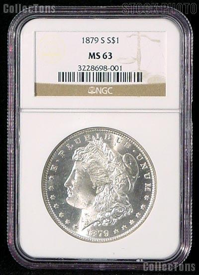 1879-S Morgan Silver Dollar in NGC MS 63