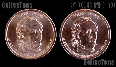 2009 P&D John Tyler Presidential Dollar GEM BU 2009 Tyler Dollars