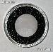 100 Air-Tite "T" Black Ring Coin Holders for 24mm Coins QUARTERS
