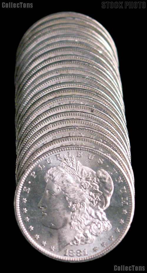 1881-S BU Morgan Silver Dollars from Original Roll