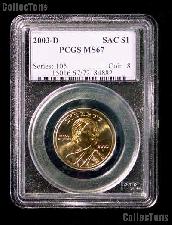 2003-D Sacagawea Golden Dollar in PCGS MS 67