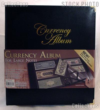 By Whitman Clear Pages Whitman Premium Currency Banknote Album Large Notes 