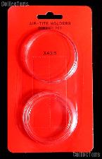 Air-Tite Coin Capsule Direct Fit "X43.6" Coin Holder CASINO STRIKES