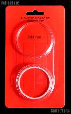 Air-Tite Coin Capsule "X" White Ring Coin Holder for 44mm Coins
