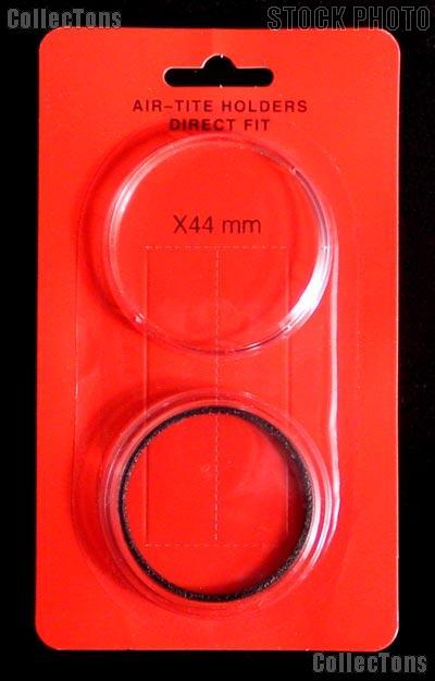 Air-Tite Coin Capsule "X" Black Ring Coin Holder for 44mm Coins