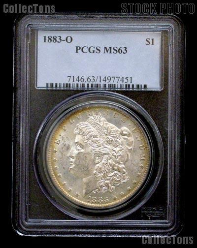 1883-O Morgan Silver Dollar in PCGS MS 63