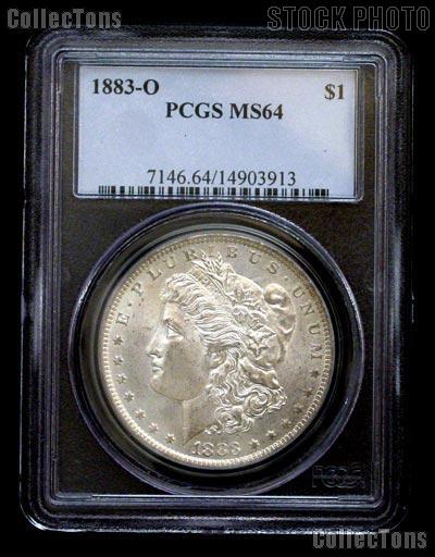 1883-O Morgan Silver Dollar in PCGS MS 64
