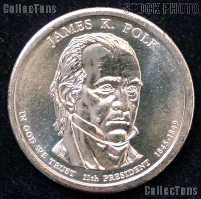2009-P James K. Polk Presidential Dollar GEM BU 2009 Polk Dollar