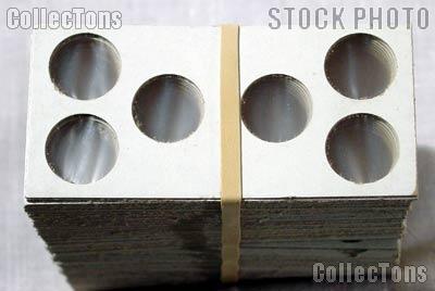 100 2x2 Cardboard Coin Holders 3-COIN SET