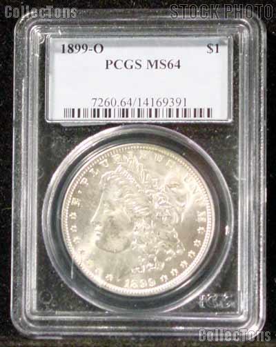 1899-O Morgan Silver Dollar in PCGS MS 64
