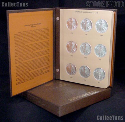 Silver Eagle Complete Set of BU American Silver Eagle Dollars 1986 to Date with Dansco Album & Archival Slipcase