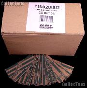 1000 Flat Kraft Paper Coin Wrappers for 50 DIMES