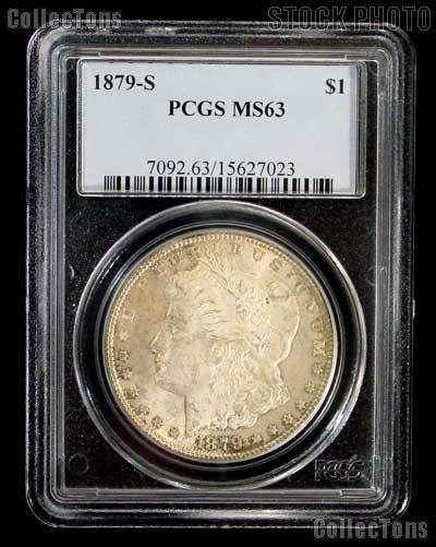 1879-S Morgan Silver Dollar in PCGS MS 63