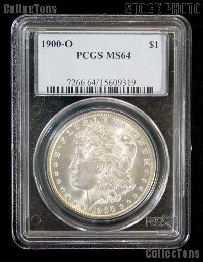 1900-O Morgan Silver Dollar in PCGS MS 64