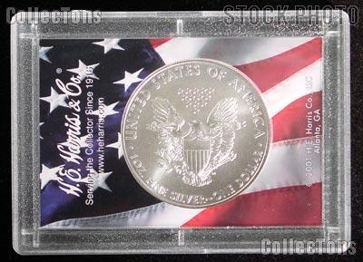 2010 American Silver Eagle in Classy US Flag 2x3 Holder