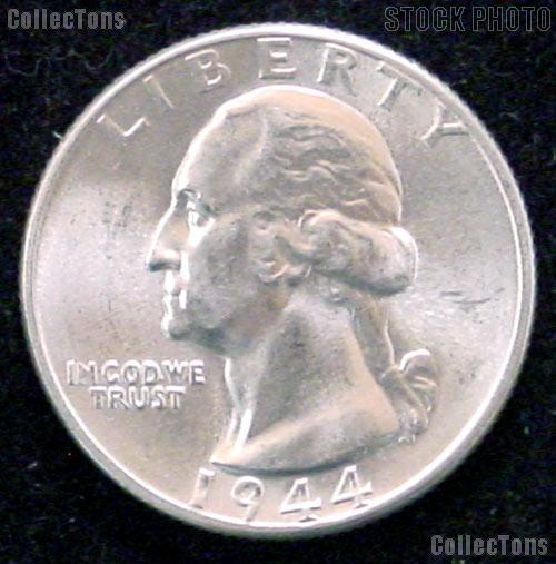 1944 Washington Silver Quarters - BU from Original Roll