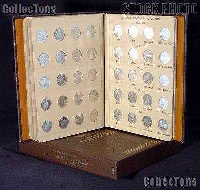 State Quarter Album Set of State Quarters (Gem BU P & D,Proof, and Silver Proof) 2004 through 2008 w/ Dansco Album and Dansco Slipcase
