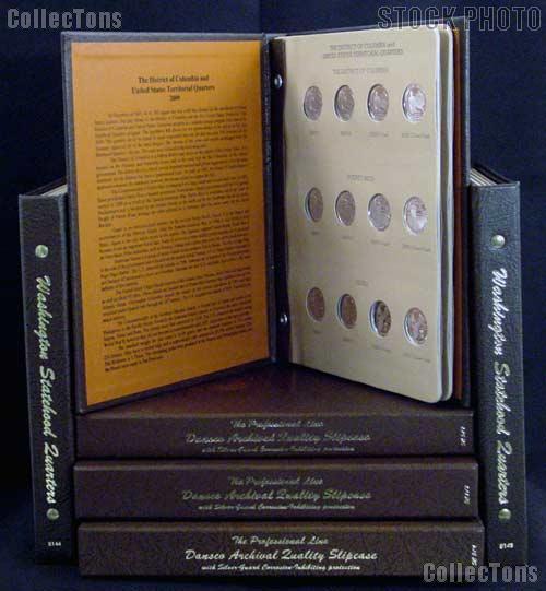 State, DC & Territory Quarters Complete Set of Quarters (Gem BU P & D, Proof, and Silver Proof) 1999 - 2009 w/ Dansco Albums & Slipcases