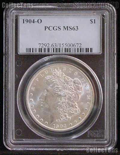 1904-O Morgan Silver Dollar in PCGS MS 63