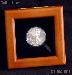 2010 American Silver Eagle Dollar in a Glass Top Wooden Coin Box w/ Coin Holder