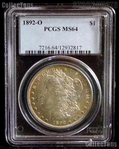 1892-O Morgan Silver Dollar in PCGS MS 64