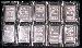 10 Johnson Matthey 1-Ounce .999 SILVER Bars in Sealed Sheet