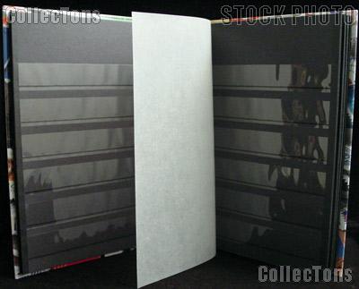 Stamp Album Stock Book by Lighthouse (STAMPS2/8)  16 Black Stamp Album Stockbook Pages