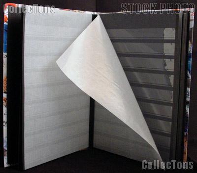 Stamp Album Stock Book by Lighthouse (STAMPS4/16) 32 Black Stamp Album Stockbook Pages