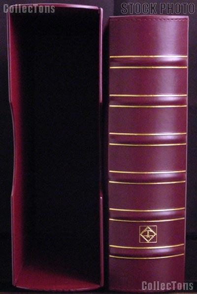 Certified Coin Album Set Lighthouse Classic GRANDE G (GIANT) w/ Binder & Slipcase in Burgundy & Certified Coin Pages