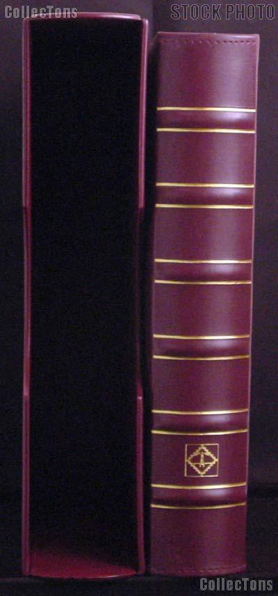 Certified Coin Album Set Lighthouse Classic GRANDE w/ Binder & Slipcase in Burgundy & Certified Coin Pages
