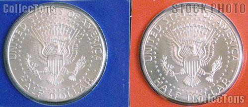 2009 P&D Kennedy Half Dollars - BU Satin Finish from Mint Sets