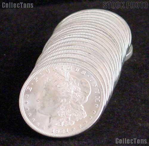 1921 BU Morgan Silver Dollars from Original Roll