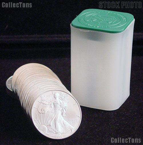 1996 American Silver Eagle Dollars - KEY DATE (spotted/toned)