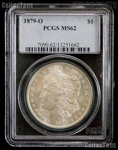 1879-O Morgan Silver Dollar in PCGS MS 62