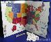 Quarter State Map Complete Set of State, DC & Territory Quarters 1999-2009 & Littleton Quarter State Map w/ Gloves