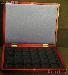 Wooden Coin Box Presentation Case for 30 1.5x1.5 Coin Holders by Lighthouse HMK30BL
