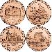 2009 Lincoln Bicentennial Penny Complete Set of BU Lincoln Cent Rolls Denver (D) in All 4 Designs (4 Rolls)