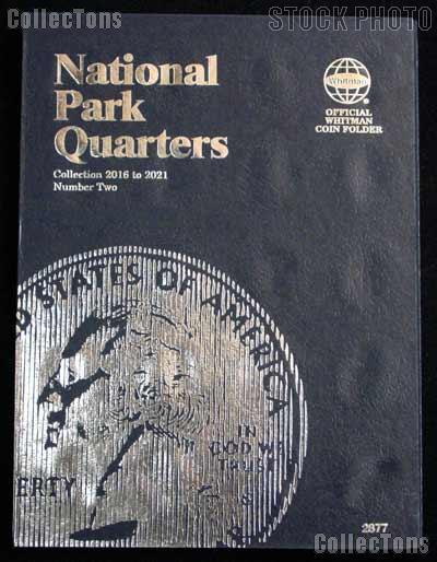 National Parks Coin Folder by Whitman for National Park Quarters Program P & D 2016 - 2021 # 2877