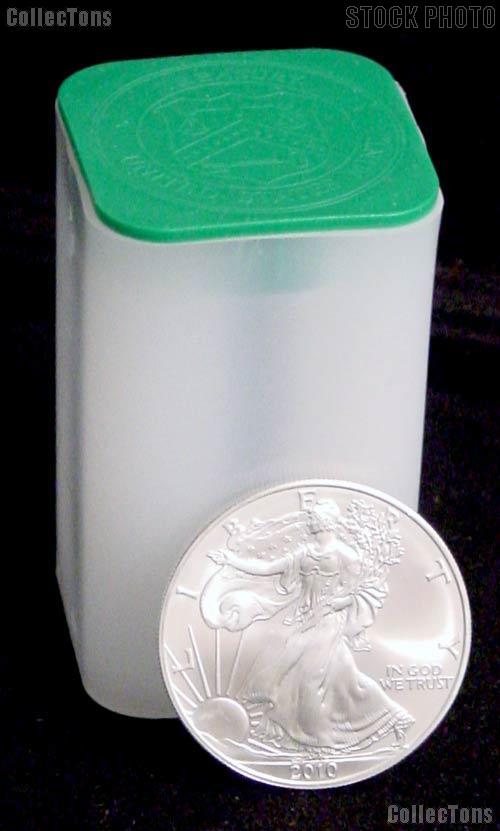 2010 American Silver Eagle Dollar BU Green Monster Box