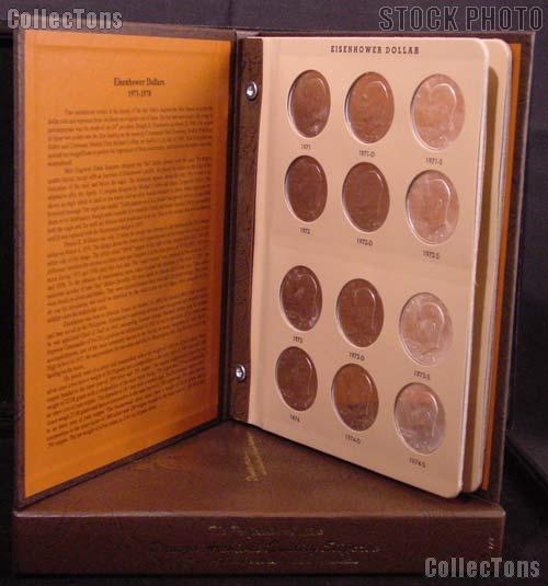 Eisenhower Dollar Set 1971 - 1978 Complete Uncirculated Set including Ike Silver Dollars P, D, S (21 Coins) in Dansco Album # 7176