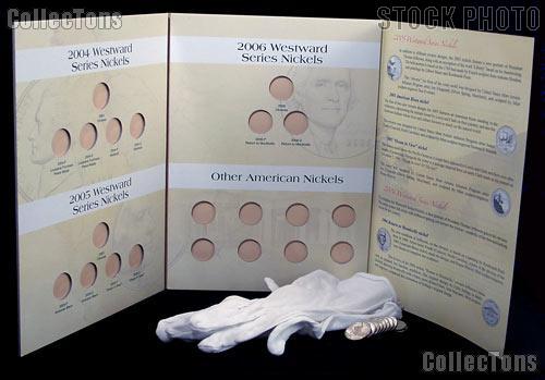 Westward Journey Nickel Complete Set 2004 - 2006 P & D Gem BU (10 Coins) & Harris Folder w/ Gloves