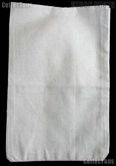 Canvas Money Bag 12 x 19 10oz Cotton Duck for Coins & Currency