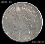 1922 Peace Silver Dollar Circulated Coin VG-8 or Better