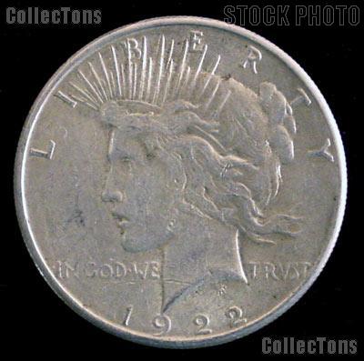 1922-D Peace Silver Dollar Circulated Coin VG-8 or Better