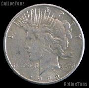 1922-D Peace Silver Dollar Circulated Coin VG-8 or Better